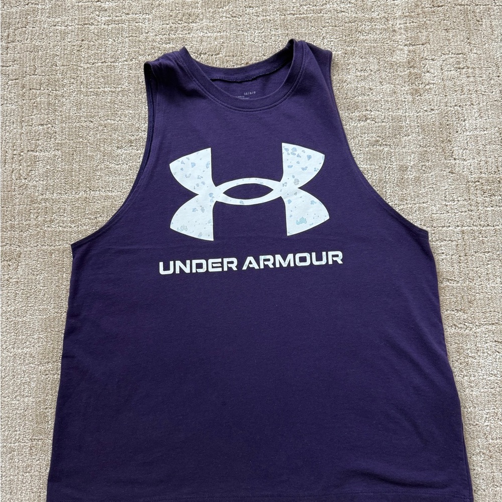 Under Armour Dark Purple Sleeveless Top L